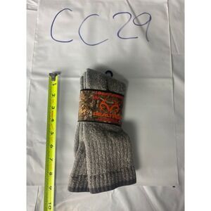 Realtree Carolina Ultimate Mens Gray Merino Wool Blend Boot Socks Size 9-13 NEW